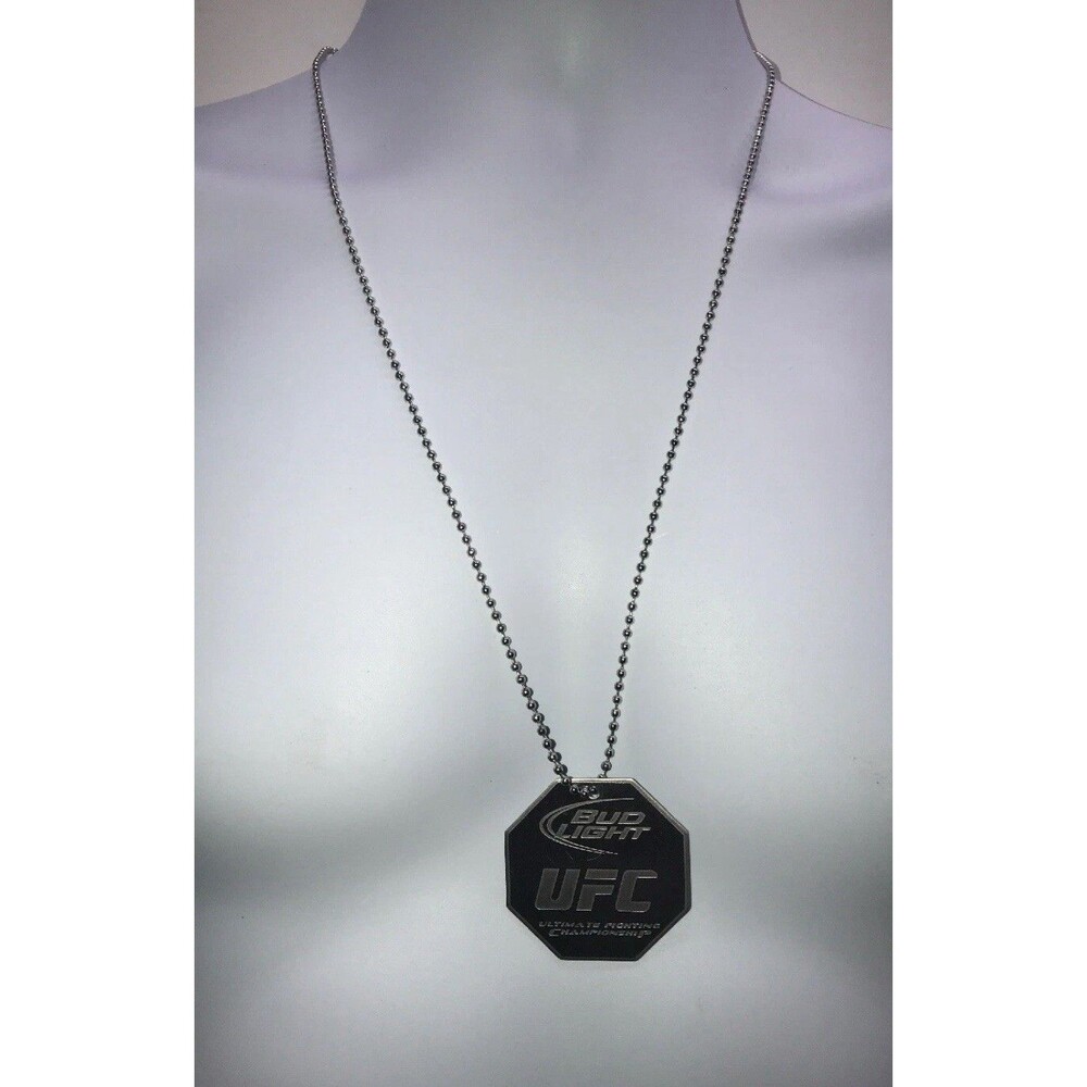 Bud Light UFC Ultimate Fighting Championship Pendant  On 26-Inch Rice Ball Chain